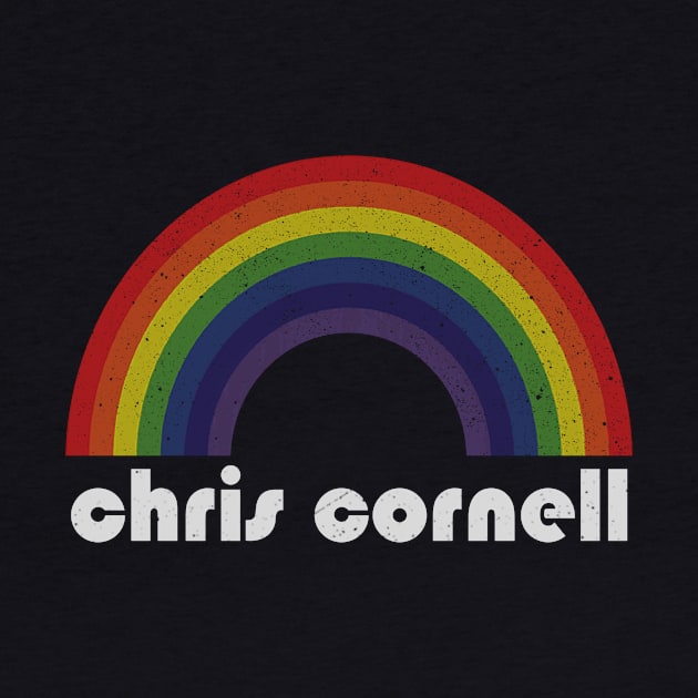 Chris Cornell / Vintage Rainbow Design // Fan Art Design by Arthadollar